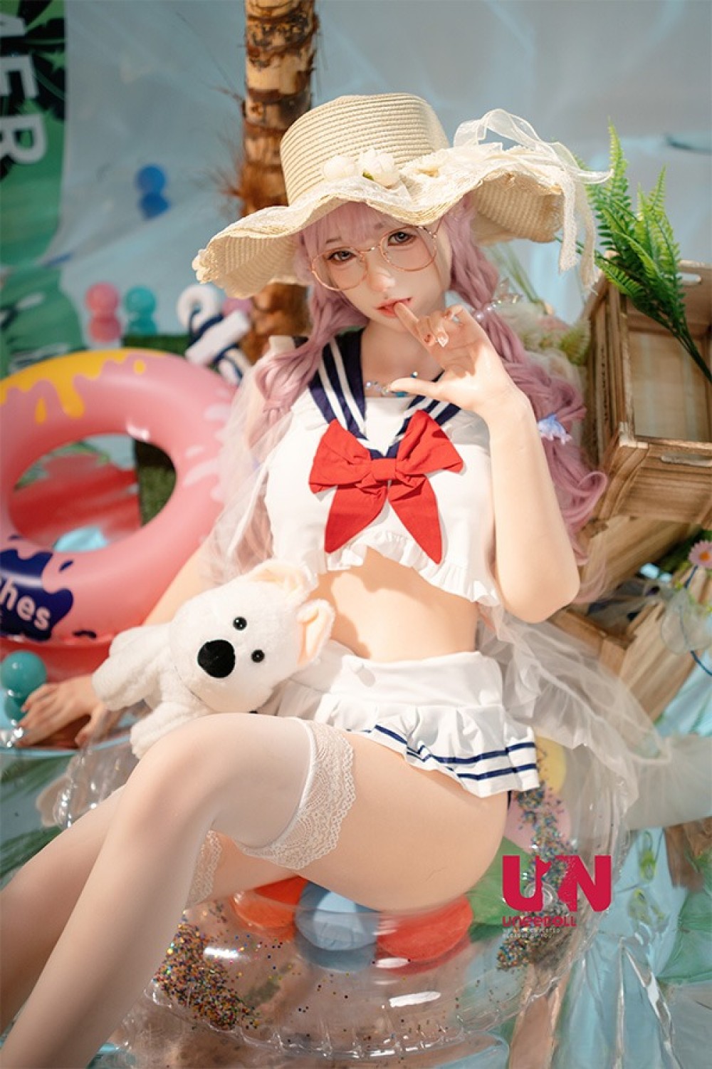 Uneedoll 155cm Cカップ 胧月ヘッド メイク③ 口開閉+口腔模擬付き フルシリコン製ラブドール