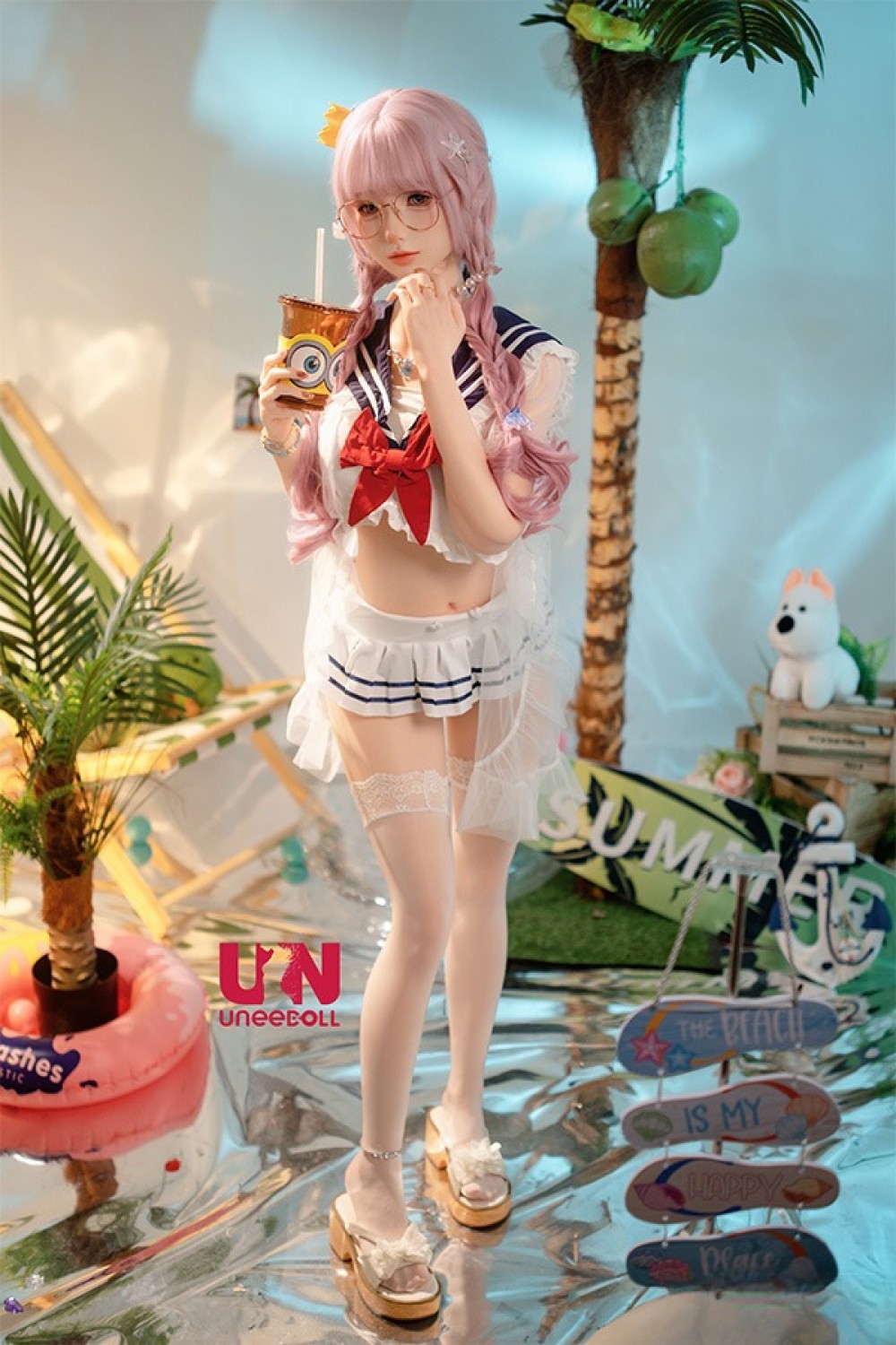Uneedoll 155cm Cカップ 胧月ヘッド メイク③ 口開閉+口腔模擬付き フルシリコン製ラブドール