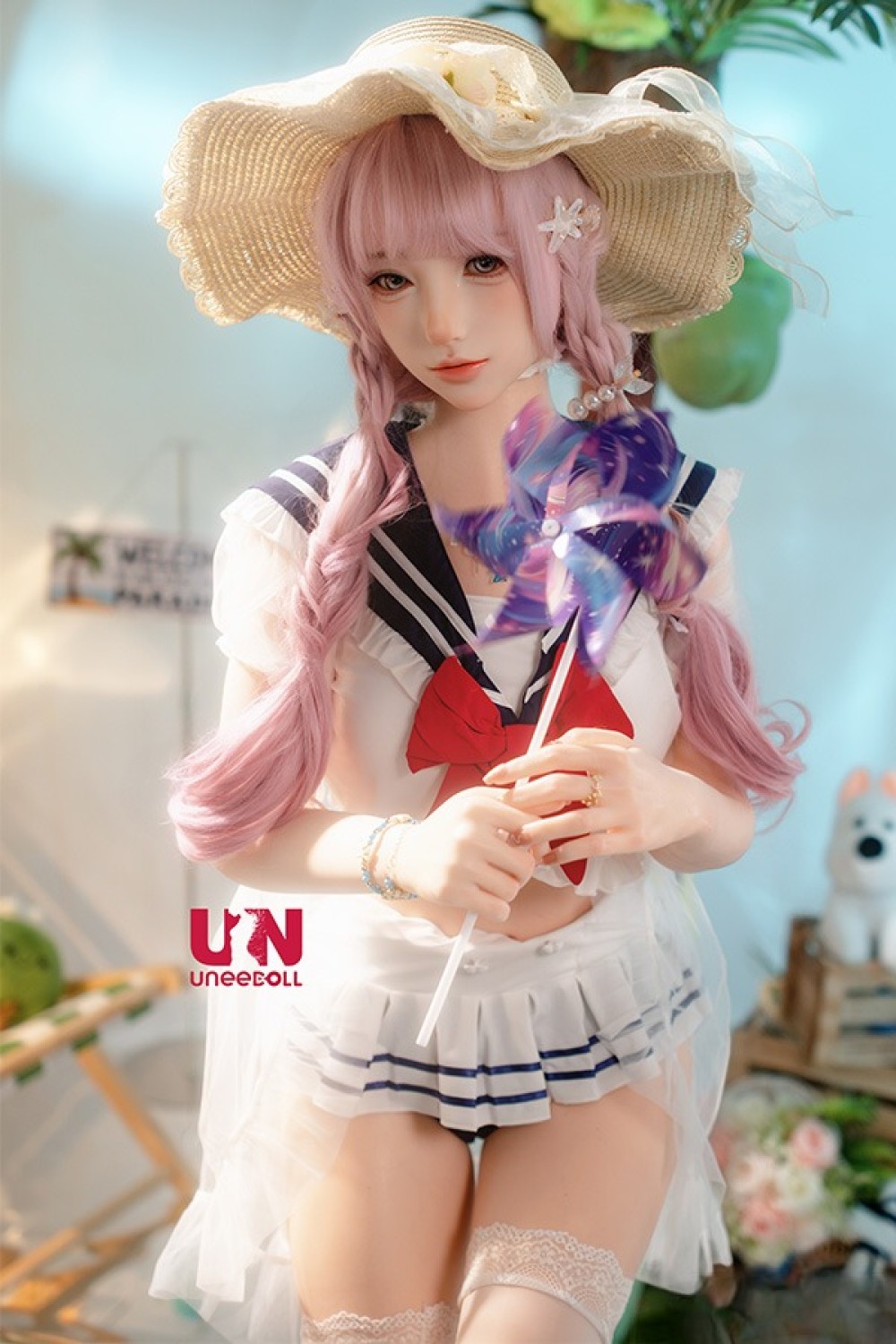 Uneedoll 155cm Cカップ 胧月ヘッド メイク③ 口開閉+口腔模擬付き フルシリコン製ラブドール
