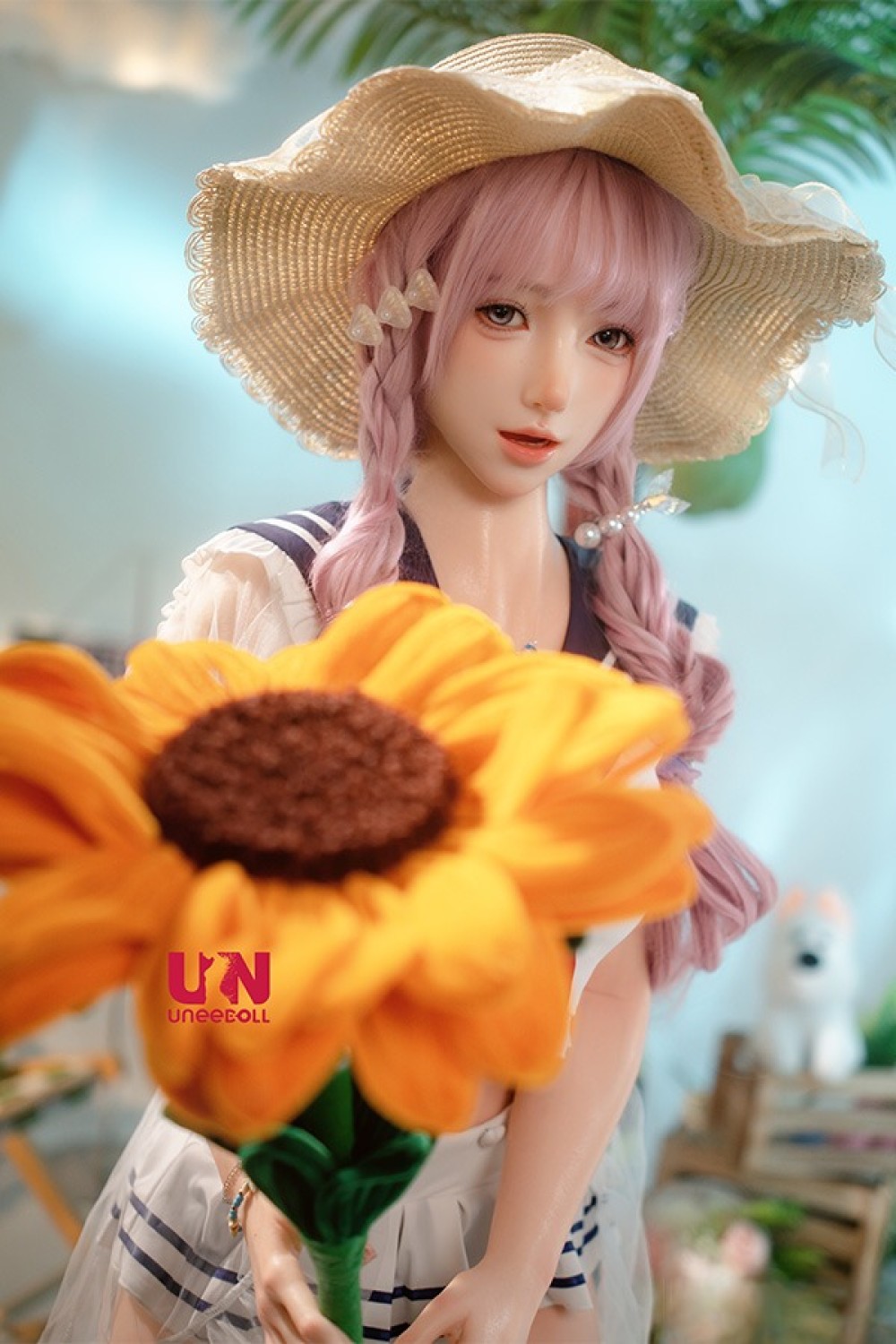 Uneedoll 155cm Cカップ 胧月ヘッド メイク③ 口開閉+口腔模擬付き フルシリコン製ラブドール