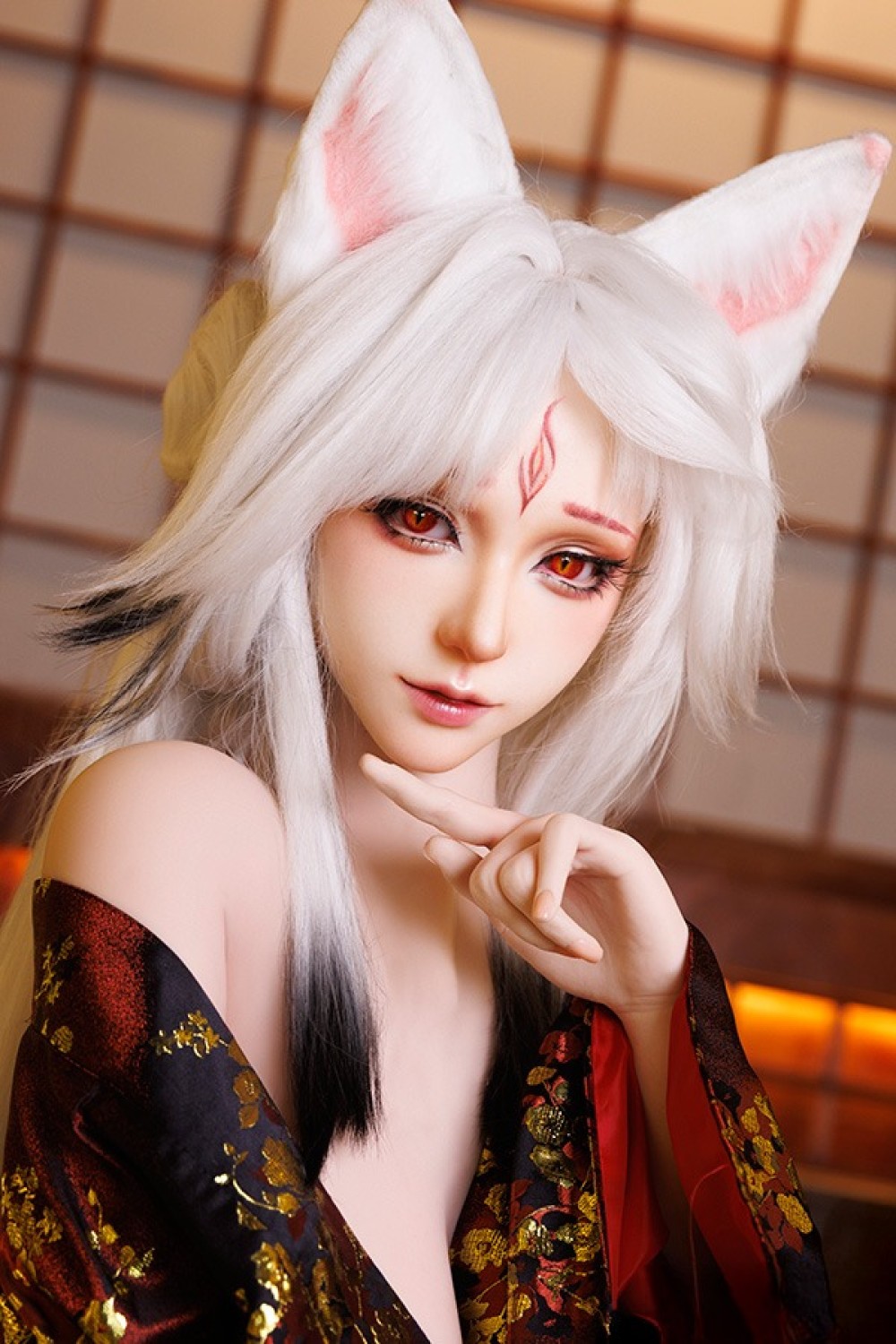YFDOLL 166cm Fカップ #9安安ヘッド 心月狐メイク② コスプレドール リアル皮膚版 フルシリコン製ラブドール