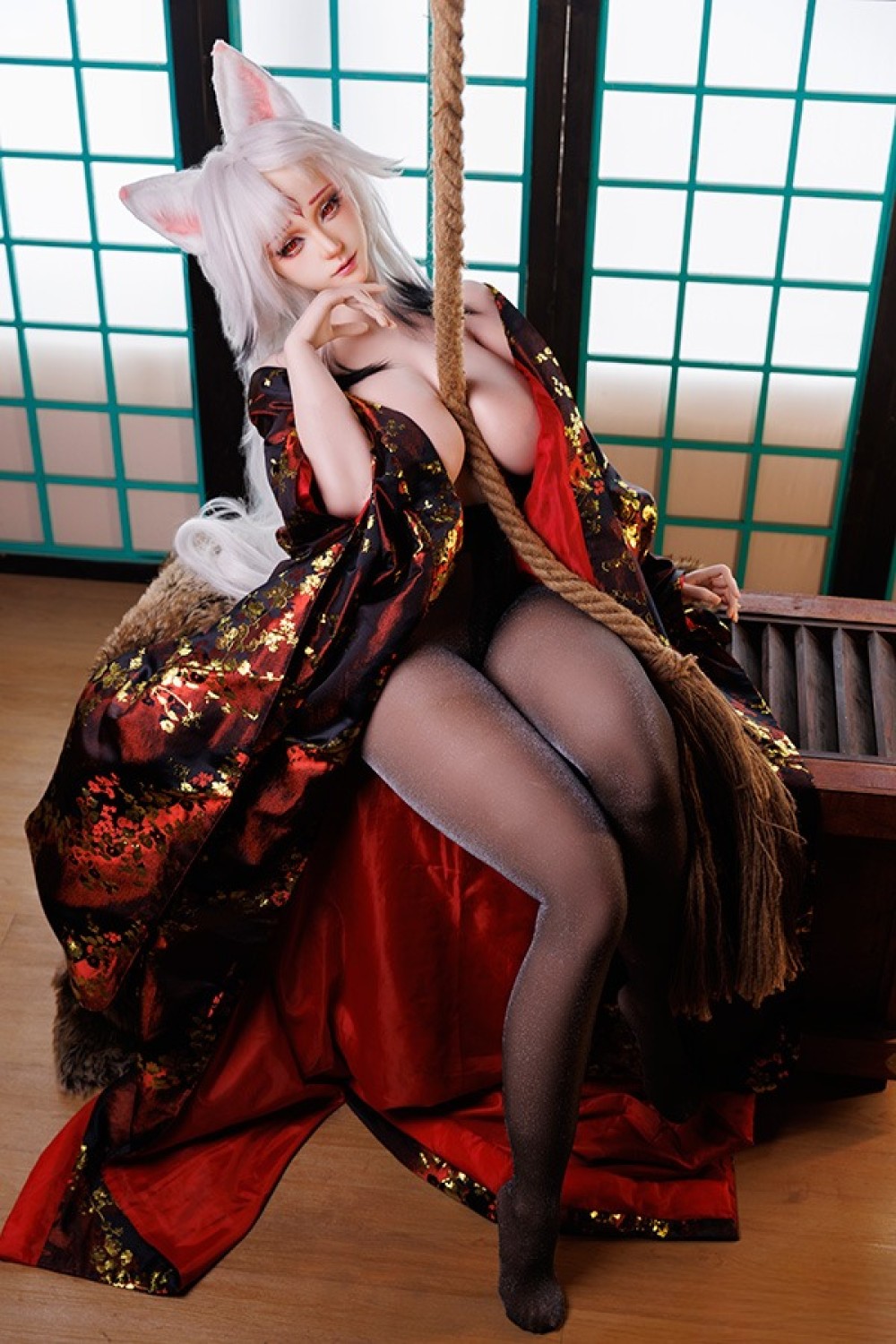 YFDOLL 166cm Fカップ #9安安ヘッド 心月狐メイク② コスプレドール リアル皮膚版 フルシリコン製ラブドール