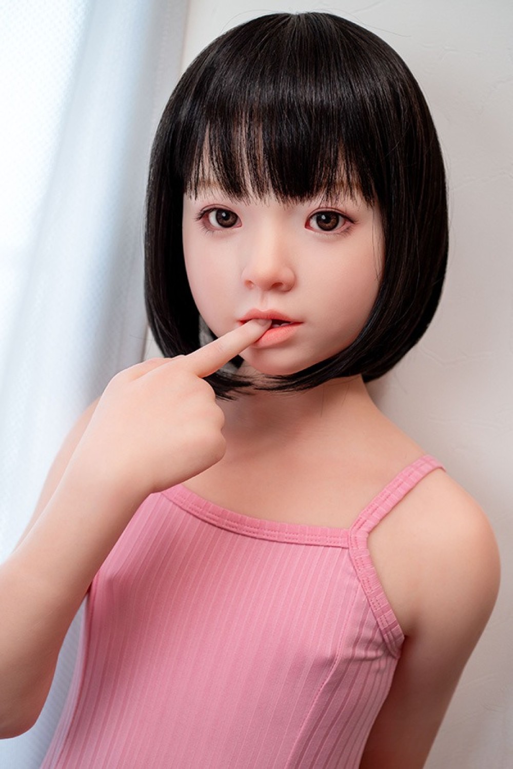 J-cute 128cm バスト平 AGB38 未陽ヘッド 口開閉機能付き 掲載画像は フルシリコン製ラブドール