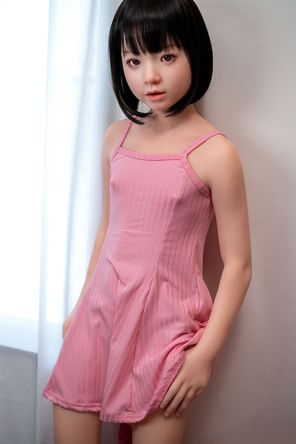 J-cute 128cm バスト平 AGB38 未陽ヘッド 口開閉機能付き 掲載画像は フルシリコン製ラブドール