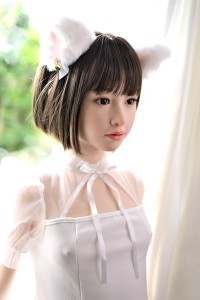 J-cute 144cm Aカップ AGD38 遥（はるか）ヘッド シームレスドール ROS機能付き 掲載画像は フルシリコン製ラブドール