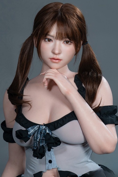 Top Sino【TYPEグラビア】149cm Eカップ T49 米味（Miwei）ヘッド メイク① 実践向け 超擬真の肌テクスチャ 生身の人間仕上げ着色 掲載画像はアートワークカスタム版 フルシリコン製ラブドール