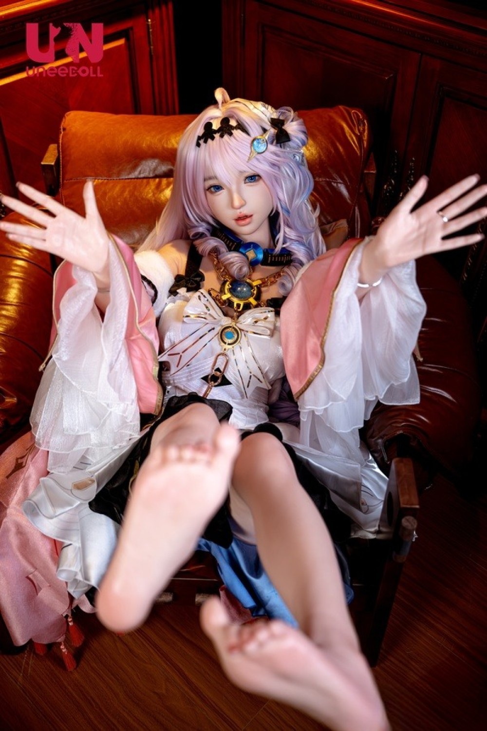 Uneedoll 155cm Cカップ 妙兔ヘッド メイク① 口開閉+口腔模擬付き フルシリコン製ラブドール