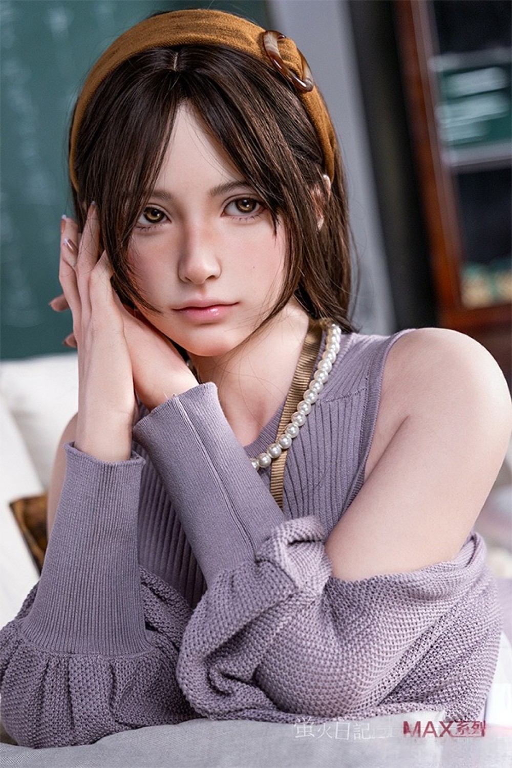 蛍火日記 165cm Max Cカップ 晴子（Qingzi）メイク②ヘッド リアル皮膚付き フルシリコン製ラブドール