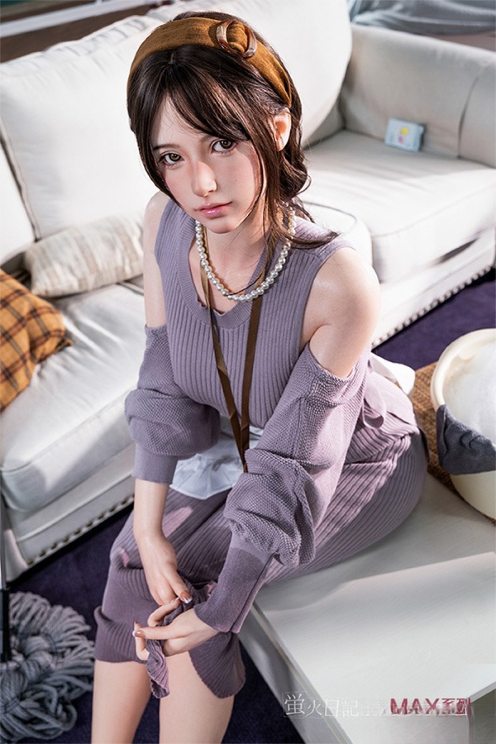 蛍火日記 165cm Max Cカップ 晴子（Qingzi）メイク②ヘッド リアル皮膚付き フルシリコン製ラブドール
