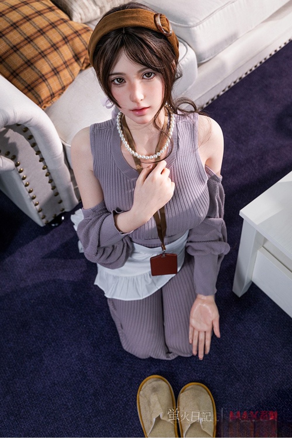 蛍火日記 165cm Max Cカップ 晴子（Qingzi）メイク②ヘッド リアル皮膚付き フルシリコン製ラブドール