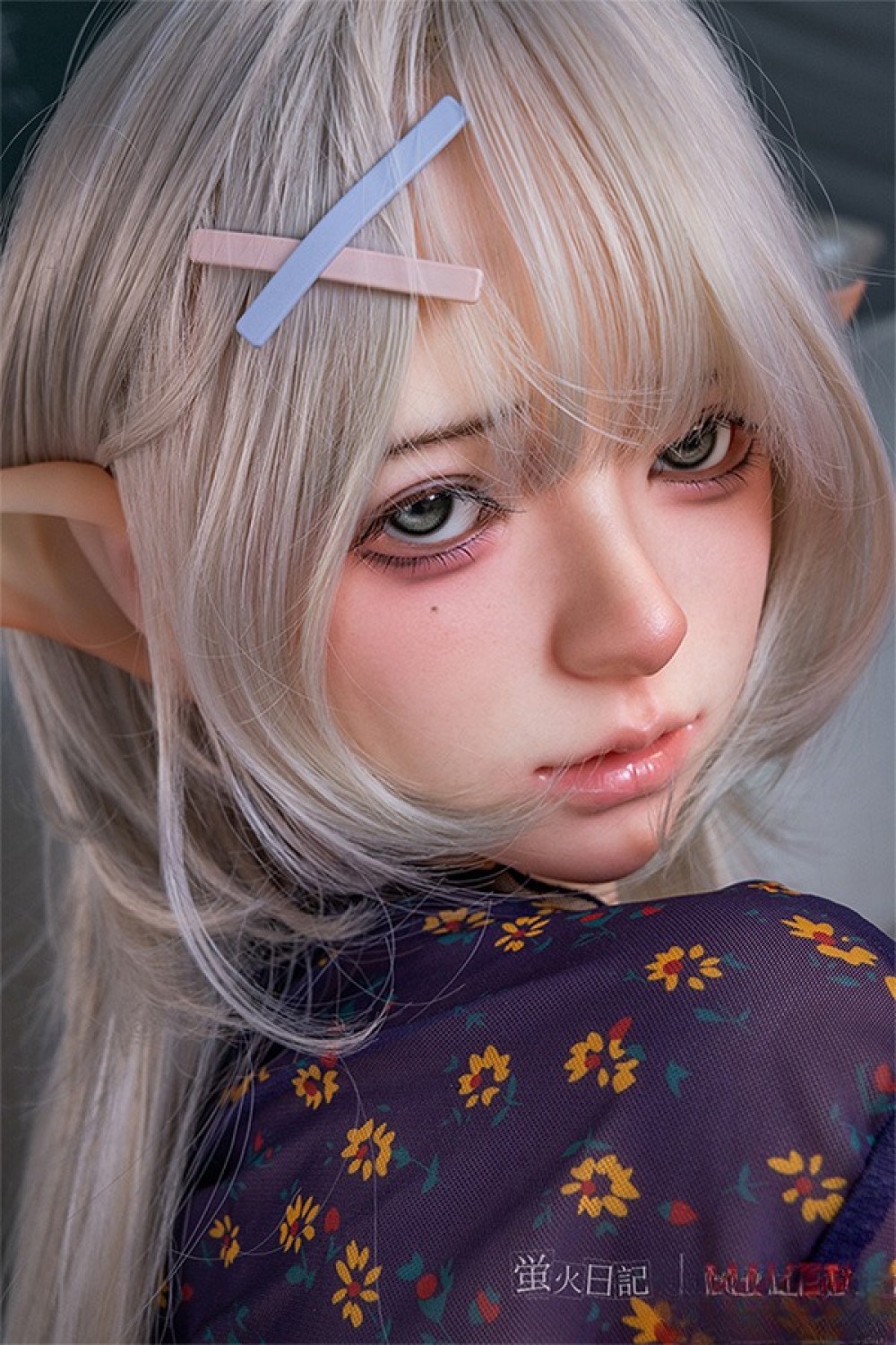 蛍火日記 158cm Max Fカップ 琉璃（Liuli）ヘッド メイク⑩ エルフ耳 リアル皮膚付き フルシリコン製ラブドール