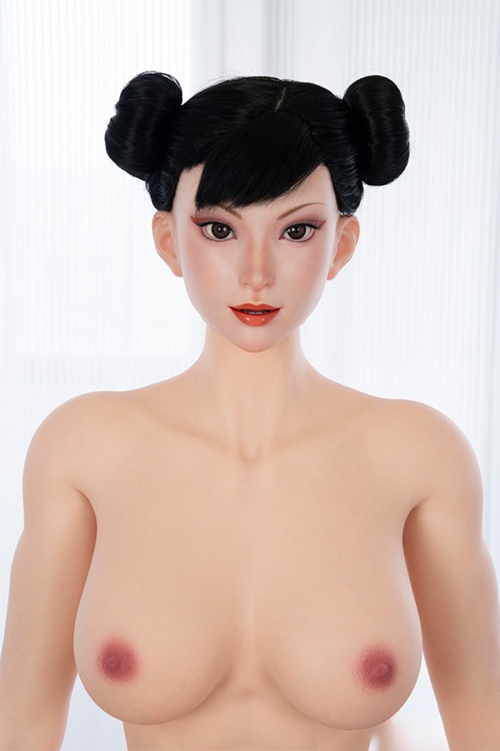 Game Lady 169cm Fカップ 春麗（チュンリー）コスプレ No.47_1ヘッド リアルメイク付き 眉毛とまつ毛植毛あり フルシリコン製ラブドール