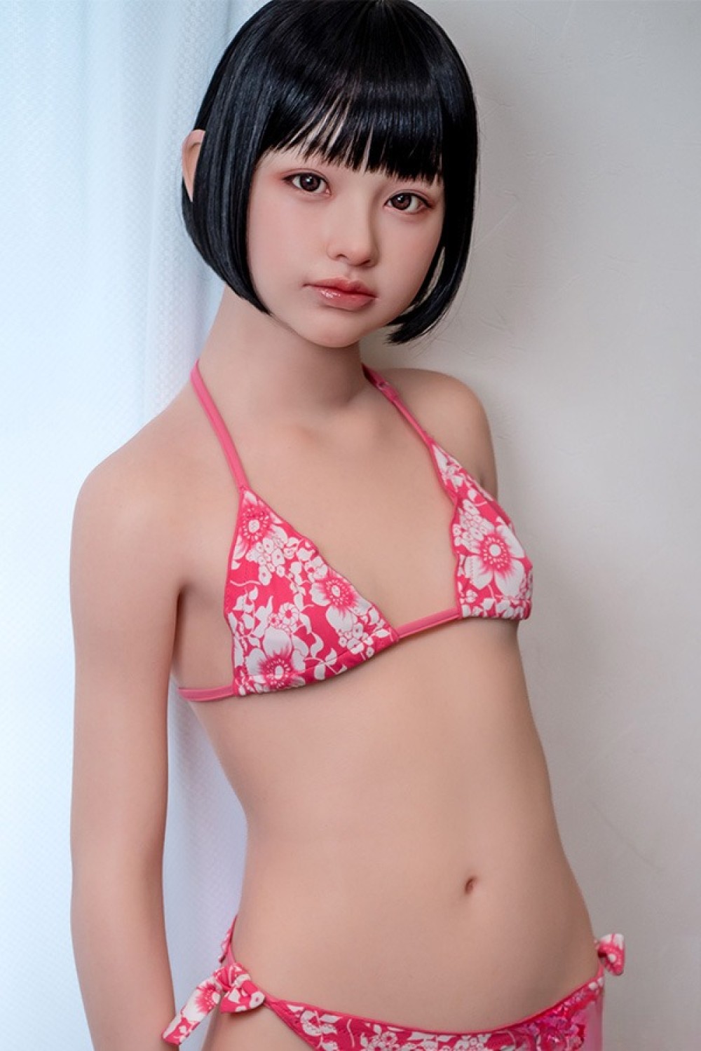 J-cute 133cm バスト平 AGD19 萌咲（もえ）ヘッド 掲載画像は フルシリコン製ラブドール