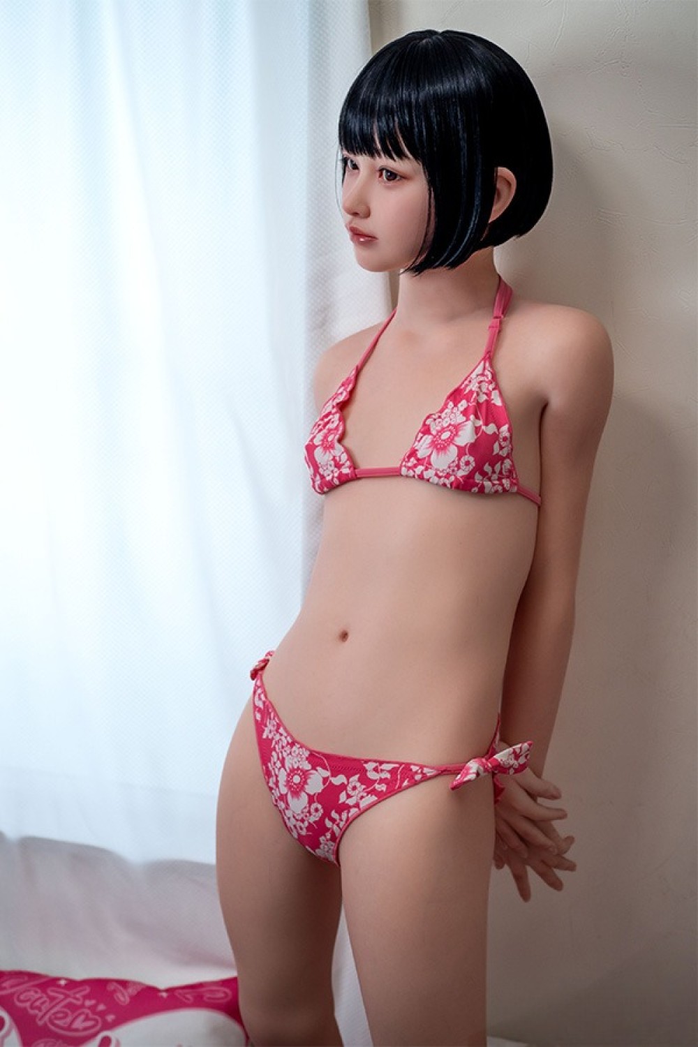 J-cute 144cm Aカップ AGD38 遥（はるか）ヘッド シームレスドール ROS機能付き 掲載画像は フルシリコン製ラブドール