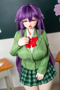 【羊角社×Kiradols コラボ 割引54,000円 9月30日まで 宣伝写真通りの衣装+ハードハンド+手指骨格関節+ハードフィート+ゼリーお尻無料】150cm Nカップ 千鶴ヘッド PVC製頭部+シリコン製ボディ ラブドール
