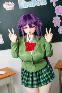 【羊角社×Kiradols コラボ 割引54,000円 9月30日まで 宣伝写真通りの衣装+ハードハンド+手指骨格関節+ハードフィート+ゼリーお尻無料】150cm Nカップ 千鶴ヘッド PVC製頭部+シリコン製ボディ ラブドール