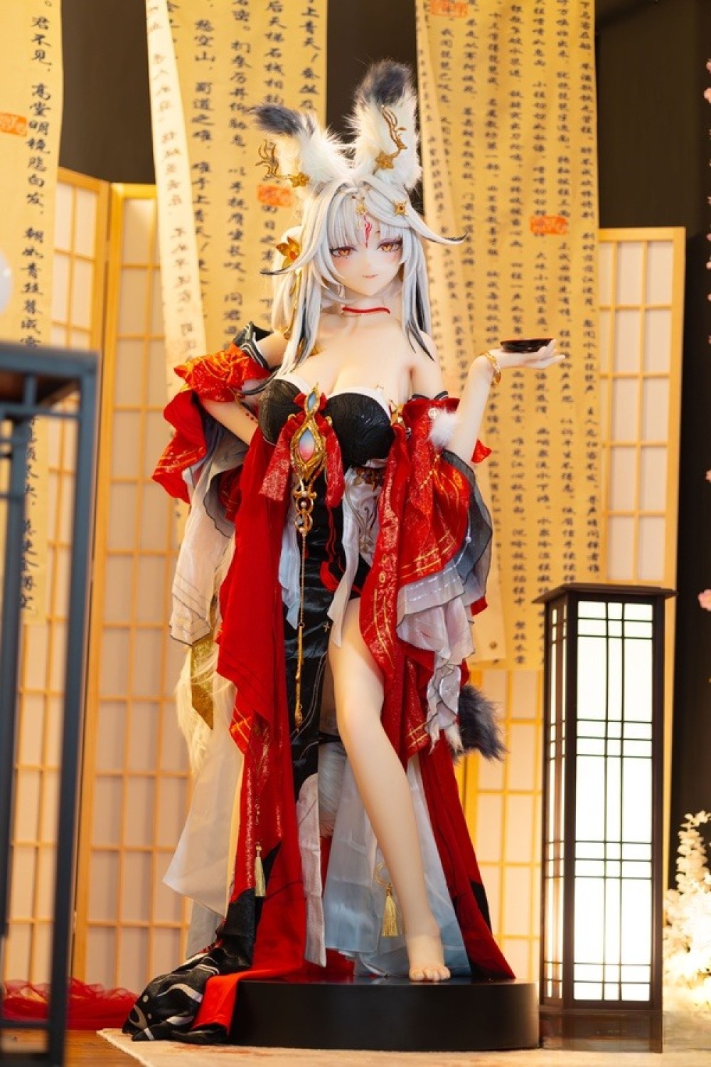 Aotume Doll 155cm Fカップ #140ヘッド コスプレアニメドール 狐妖 材質選択可能 掲載画像はシリコンヘッド+TPEボディ製ラブドール