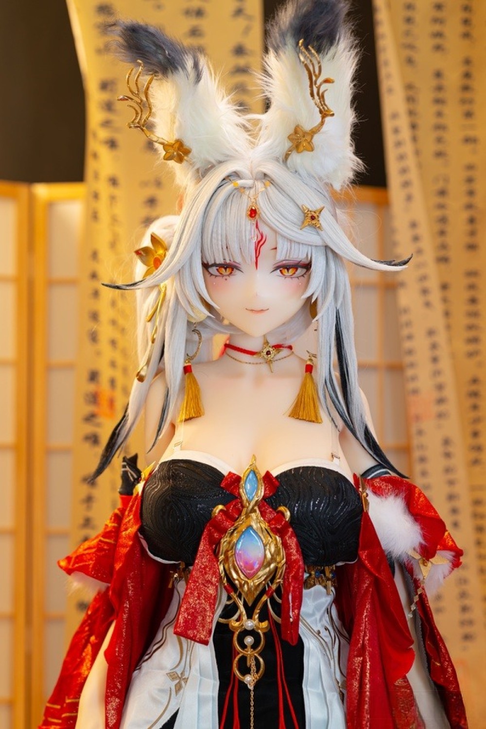 Aotume Doll 155cm Fカップ #140ヘッド コスプレアニメドール 狐妖 材質選択可能 掲載画像はシリコンヘッド+TPEボディ製ラブドール