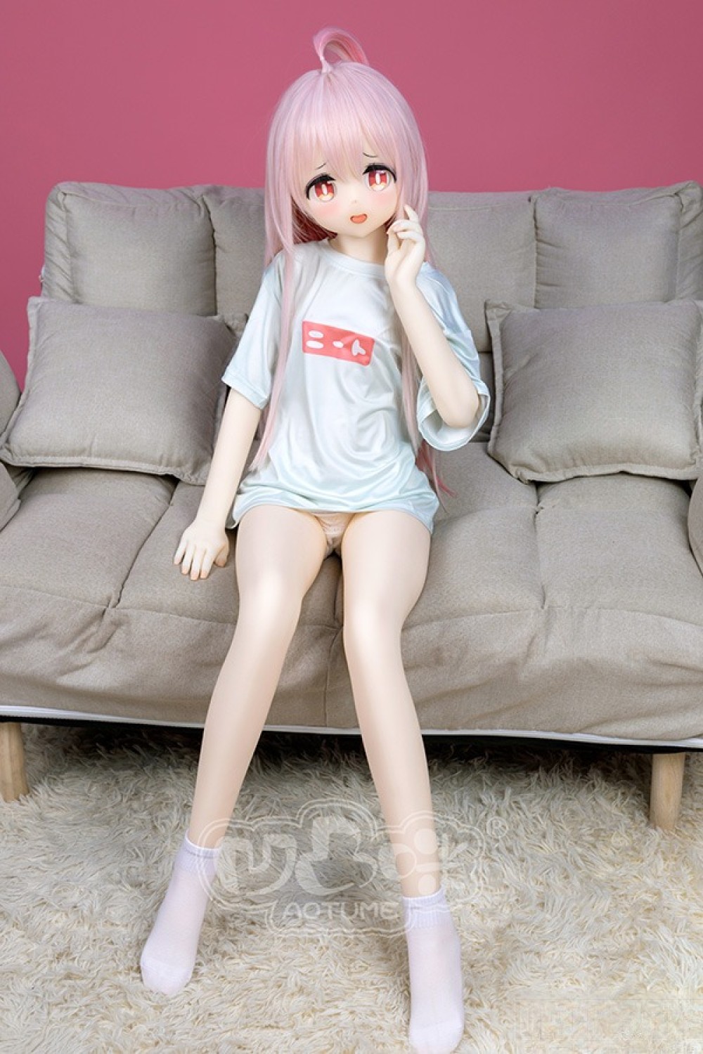 Aotume Doll 135cm AAカップ(細身タイプ) #129 ヘッド及びボディー材質選択可能 掲載画像は TPE製ラブドール
