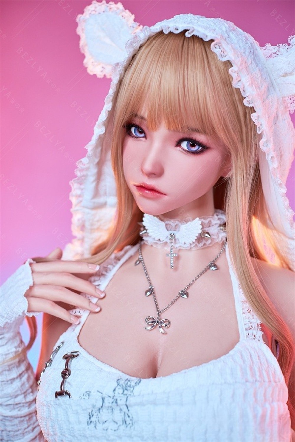 Top Sino 170cm Bカップ T35米栗 Mili 髪の毛植毛選択可 掲載画像はアートワークカスタム版+RRSメイクボディ フルシリコン製ラブドール