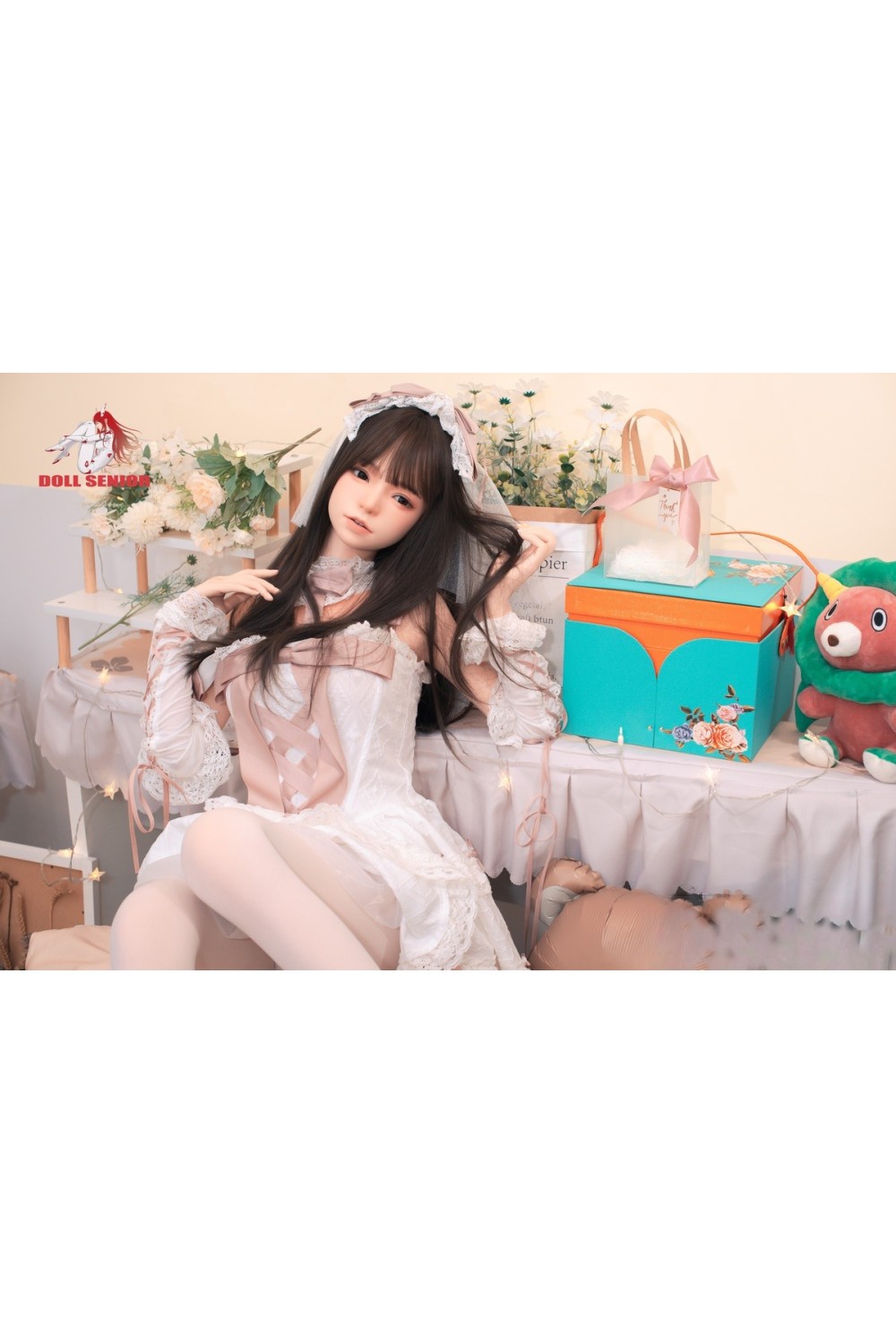 Doll Senior 148cm Cカップ #美咲(meixiao) 軟性シリコンヘッド オーラル機能+口開閉機能あり+模擬口腔付き 掲載画像はフルシリコン製ラブドール