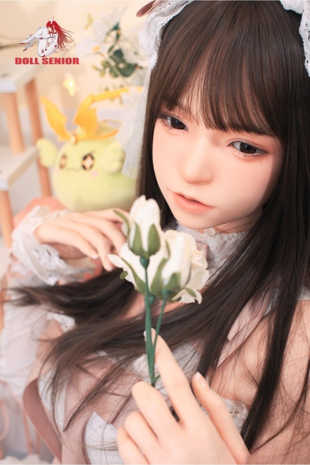 Doll Senior 148cm Cカップ #美咲(meixiao) 軟性シリコンヘッド オーラル機能+口開閉機能あり+模擬口腔付き 掲載画像はフルシリコン製ラブドール