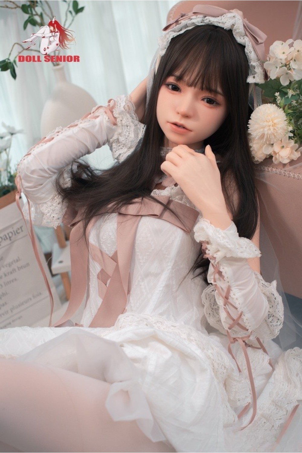 Doll Senior 148cm Cカップ #美咲(meixiao) 軟性シリコンヘッド オーラル機能+口開閉機能あり+模擬口腔付き 掲載画像はフルシリコン製ラブドール