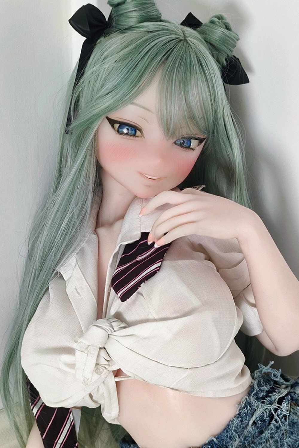 Sino Doll 最新作【戦闘機】143cm Kカップ S58 凛墨(Linmo)ヘッド 実践向け 掲載画像はリアルメイク付き 顔は蝋人形メイク付き フルシリコン製ラブドール