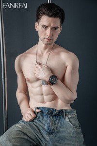 FANREAL 173cm 35Kg Henryヘッド 男性ドール 一体式ペニス 筋肉タイプ 掲載画像は硬めシリコンヘッド リアルメイク付き フルシリコン製ラブドール
