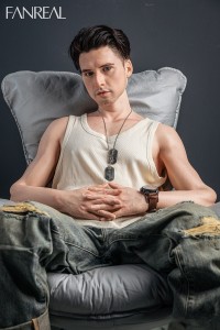 FANREAL 173cm 35Kg Henryヘッド 男性ドール 一体式ペニス 筋肉タイプ 掲載画像は硬めシリコンヘッド リアルメイク付き フルシリコン製ラブドール