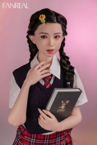 FANREAL 153cm Bカップ F9-茉（Mo）掲載画像は口開閉機能付き リアルメイク付き フルシリコン製ラブドール