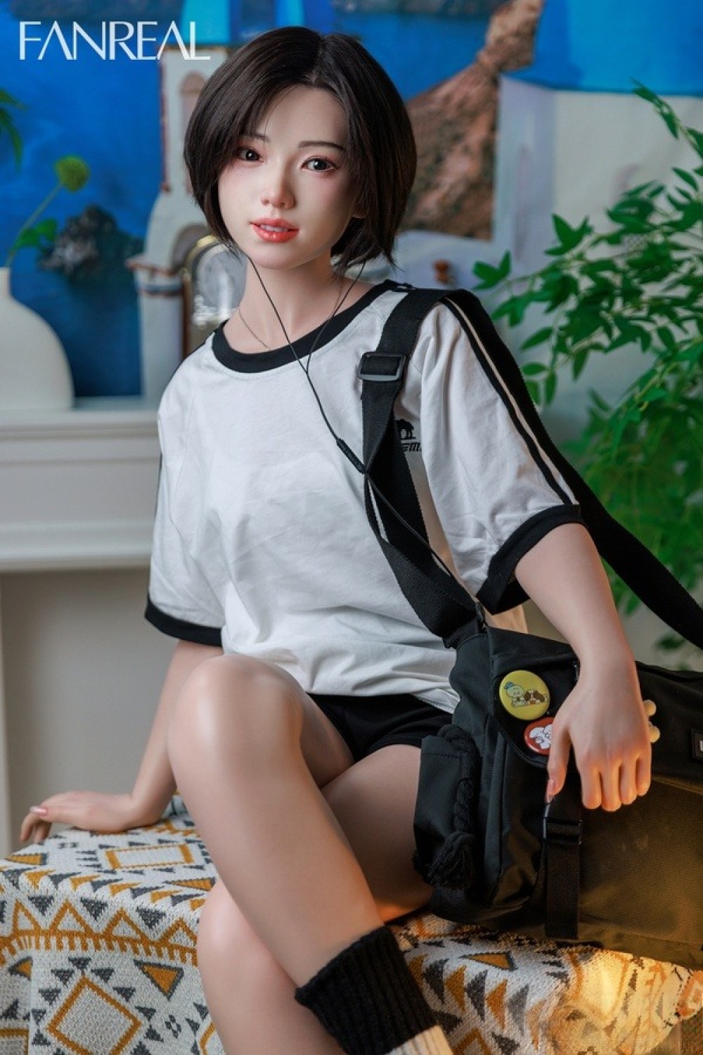 FANREAL 153cm Bカップ Molly 掲載画像は口開閉機能付き リアルメイク付き フルシリコン製ラブドール