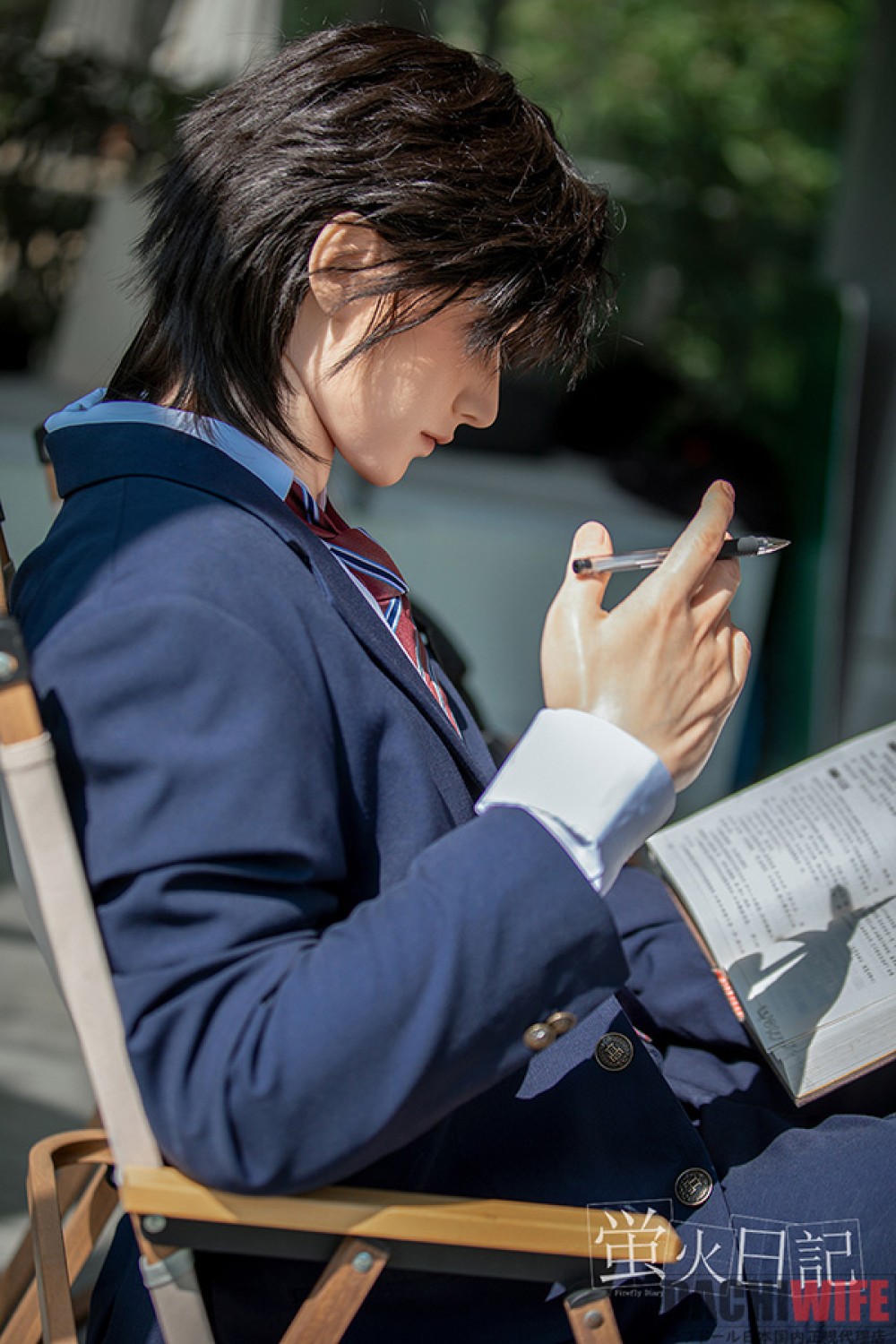 蛍火日記 176cm 男性ドール 江灵（Jiangling）ヘッド メイク① フルシリコン製ラブドール