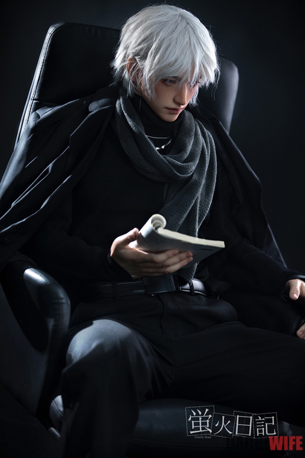 蛍火日記 176cm 男性ドール 江灵（Jiangling）ヘッド メイク② フルシリコン製ラブドール