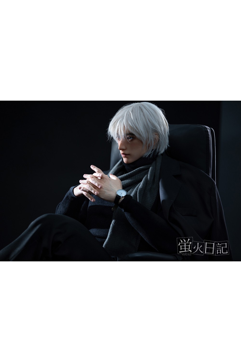 蛍火日記 176cm 男性ドール 江灵（Jiangling）ヘッド メイク② フルシリコン製ラブドール