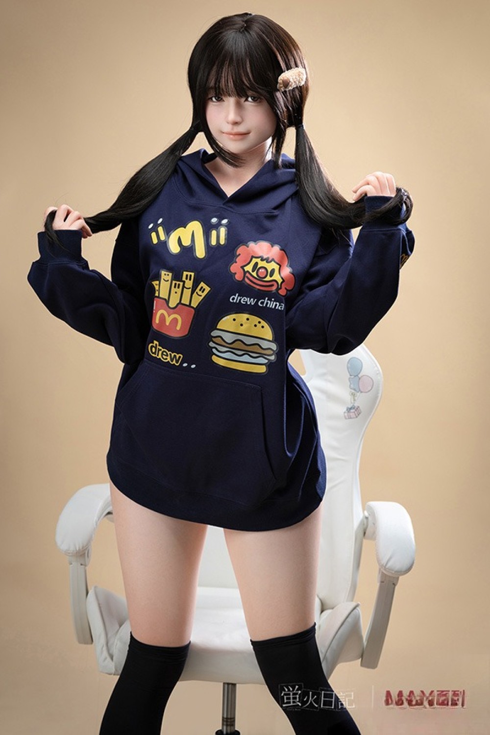 蛍火日記 165cm Max Cカップ 千島（Qiandao）メイク④ヘッド リアル皮膚付き フルシリコン製ラブドール