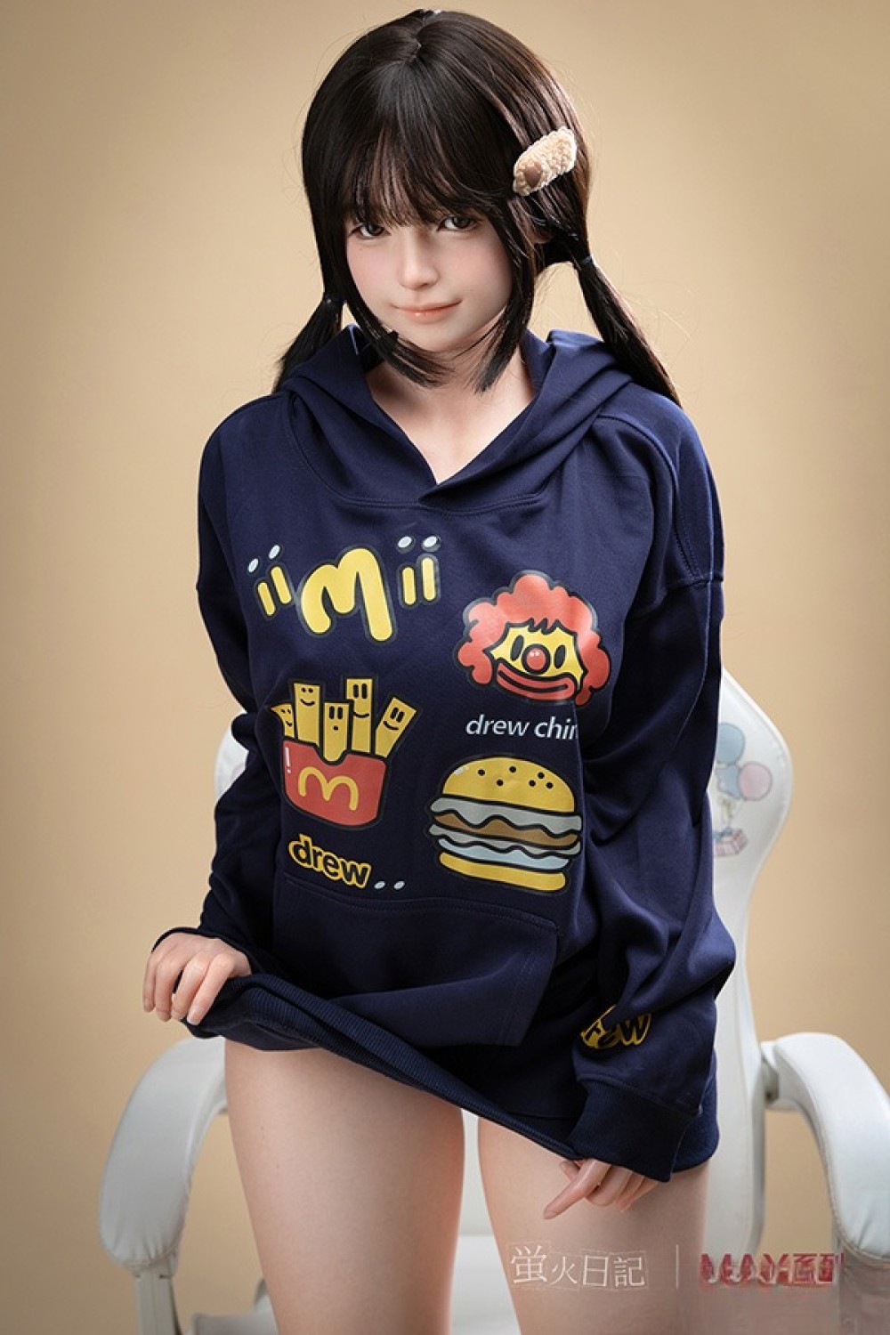 蛍火日記 165cm Max Cカップ 千島（Qiandao）メイク④ヘッド リアル皮膚付き フルシリコン製ラブドール