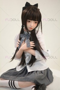 FUDOLL 136cm Aカップ #J008環奈ヘッド 身長など選べる 高級シリコン頭部+TPE材質ボディラブドール