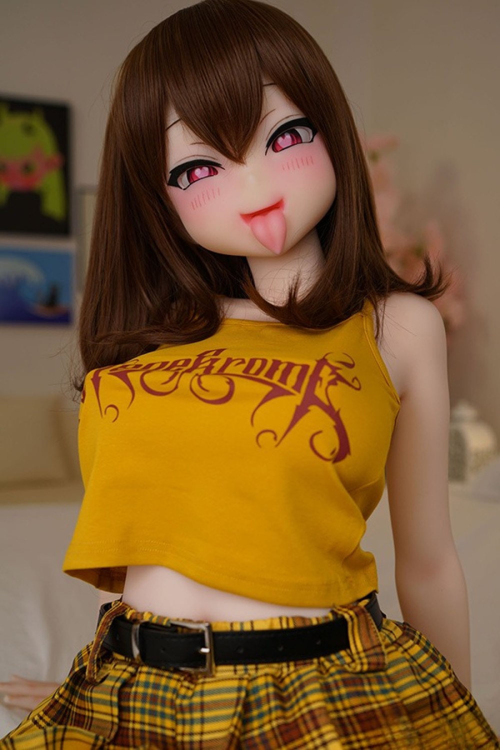 FANREAL 153cm Bカップ Molly 掲載画像は口開閉機能付き リアルメイク付き フルシリコン製ラブドール