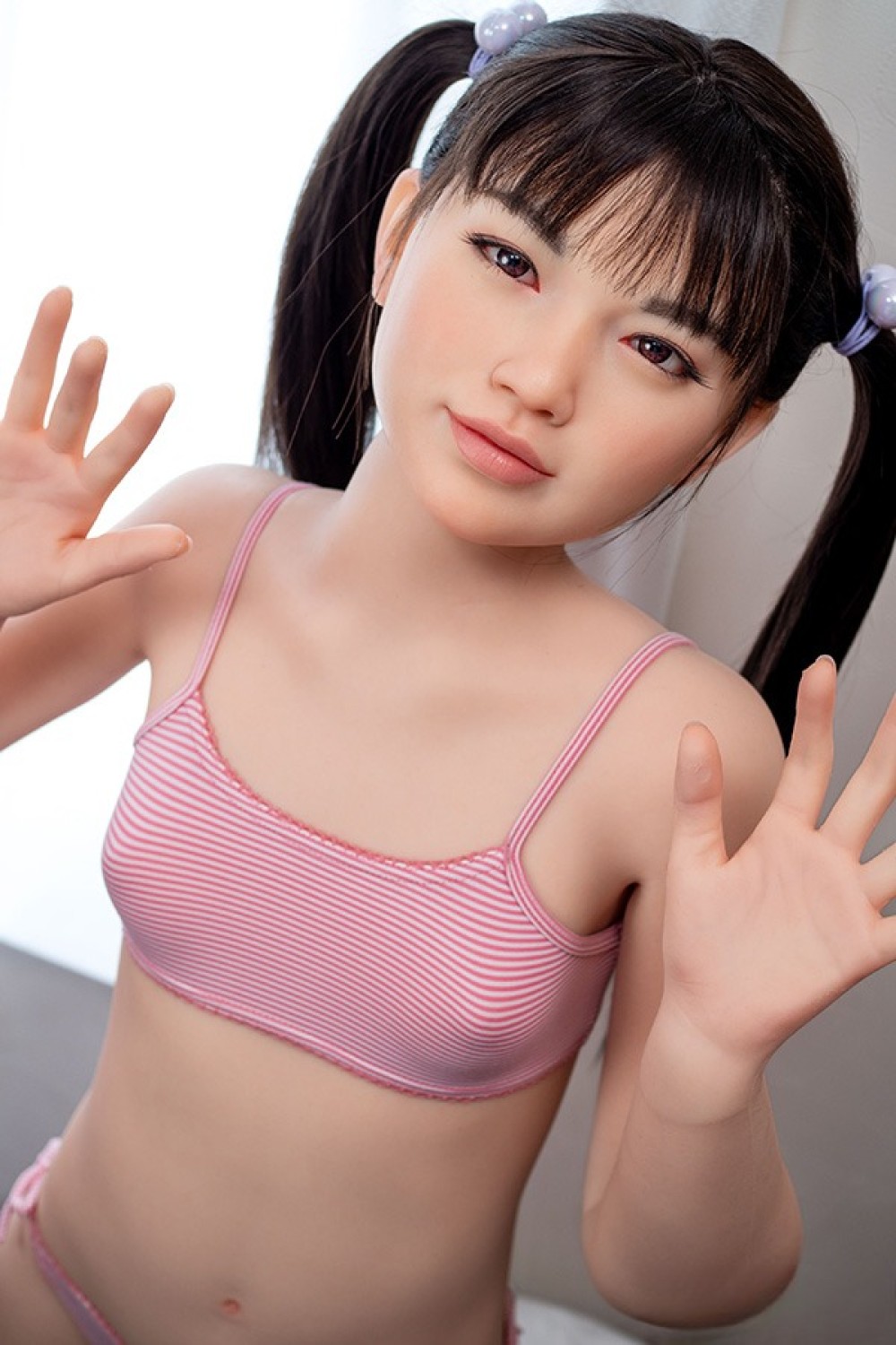 J-cute 133cm バスト平 AGD07 唯(ゆい)ヘッド 掲載画像は フルシリコン製ラブドール