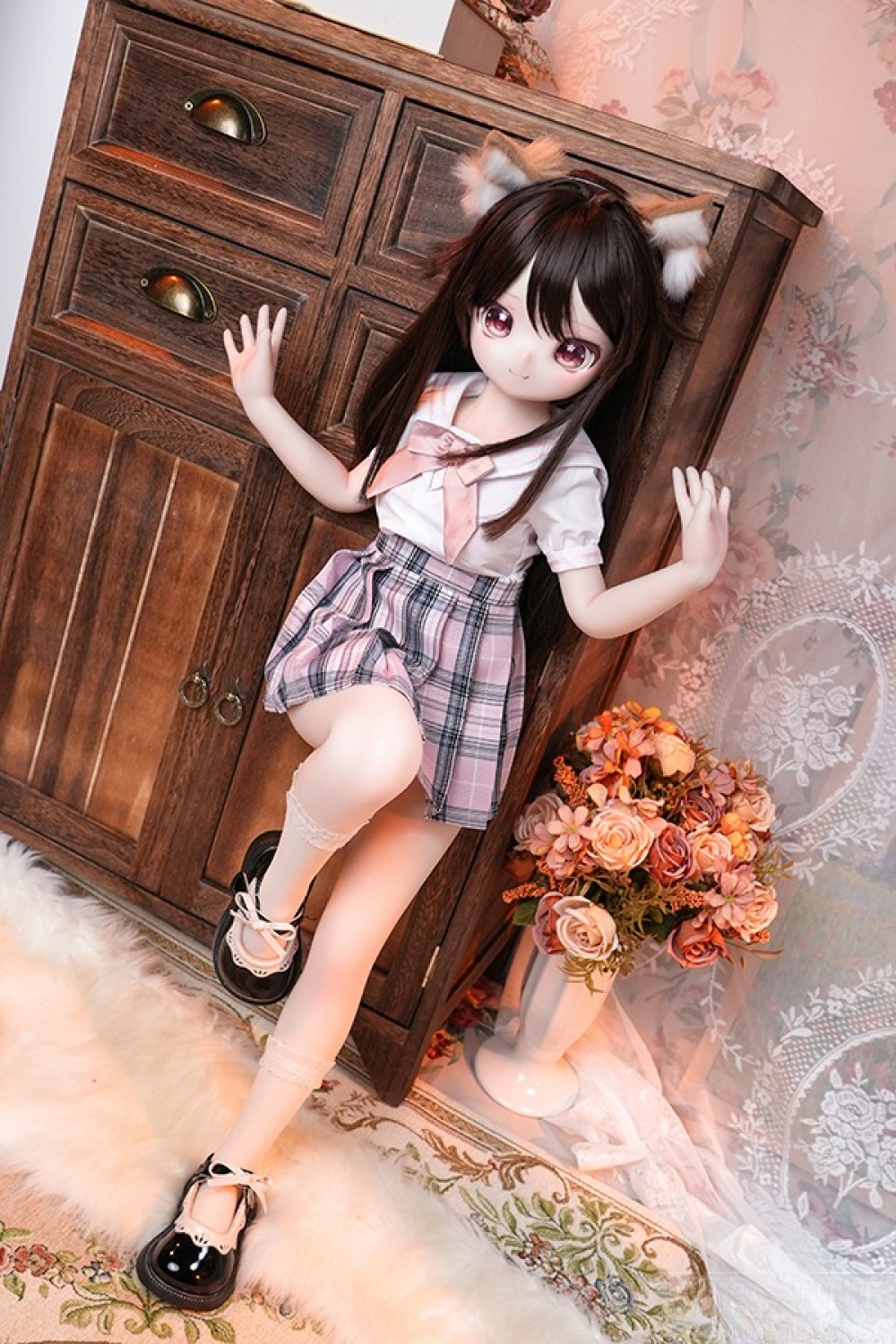 MW Girl 魔物姫 85cm #9ももちゃん アニメドール 宣材写真と同じ衣装&ウィッグも付属 掲載画像はソフトビニール製頭部+シリコン製ボディ