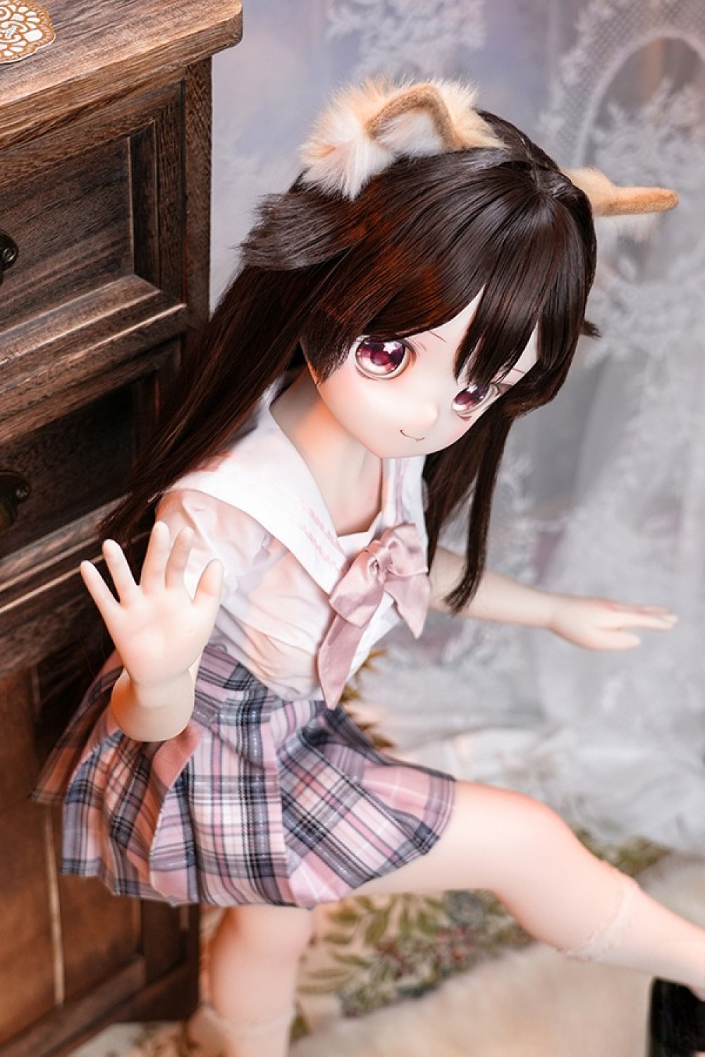 MW Girl 魔物姫 85cm #9ももちゃん アニメドール 宣材写真と同じ衣装&ウィッグも付属 掲載画像はソフトビニール製頭部+シリコン製ボディ