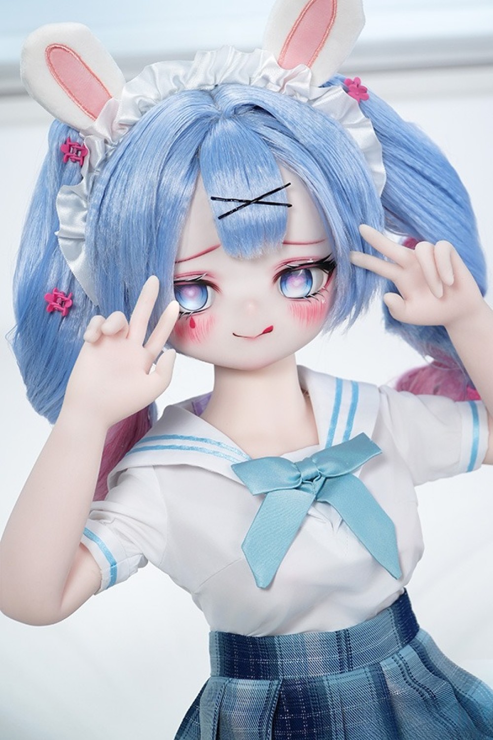 MW Girl 魔物姫 85cm #5-1小兎奈奈ちゃん アニメドール 宣材写真と同じ衣装&ウィッグも付属 掲載画像はソフトビニール製頭部+シリコン製ボディ