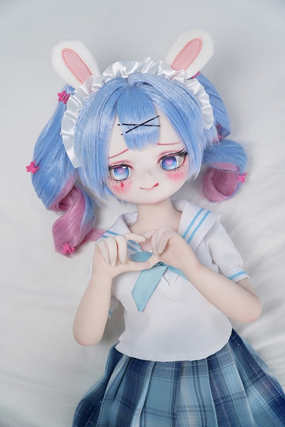 MW Girl 魔物姫 85cm #5-1小兎奈奈ちゃん アニメドール 宣材写真と同じ衣装&ウィッグも付属 掲載画像はソフトビニール製頭部+シリコン製ボディ