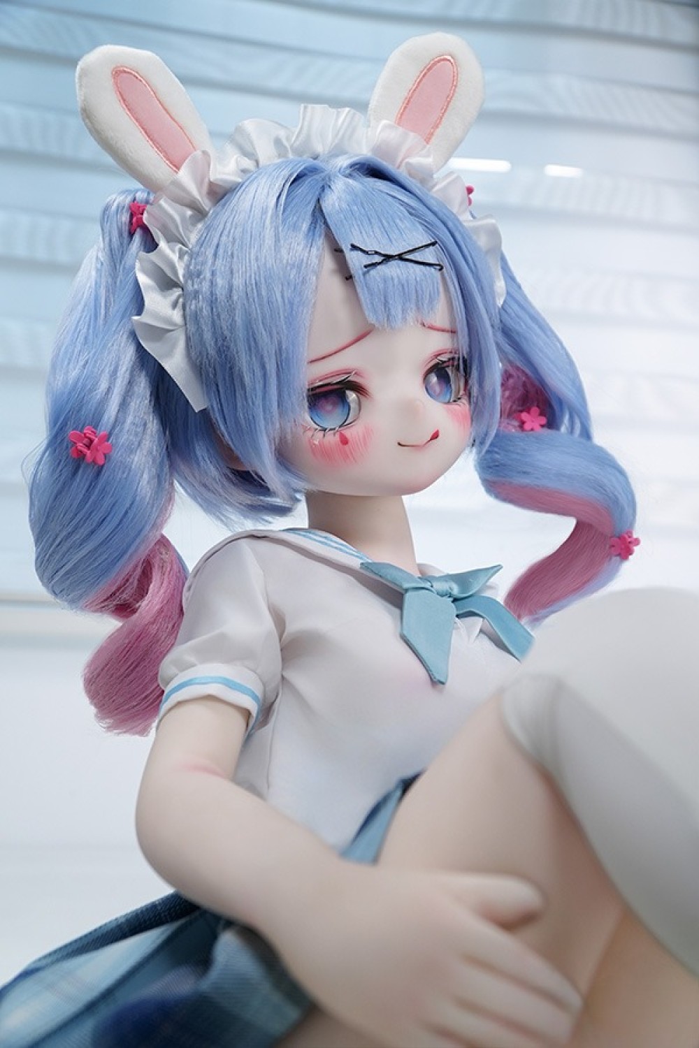 MW Girl 魔物姫 85cm #5-1小兎奈奈ちゃん アニメドール 宣材写真と同じ衣装&ウィッグも付属 掲載画像はソフトビニール製頭部+シリコン製ボディ
