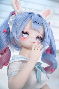 MW Girl 魔物姫 85cm #5-1小兎奈奈ちゃん アニメドール 宣材写真と同じ衣装&ウィッグも付属 掲載画像はソフトビニール製頭部+シリコン製ボディ