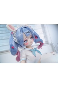 MW Girl 魔物姫 85cm #5-1小兎奈奈ちゃん アニメドール 宣材写真と同じ衣装&ウィッグも付属 掲載画像はソフトビニール製頭部+シリコン製ボディ