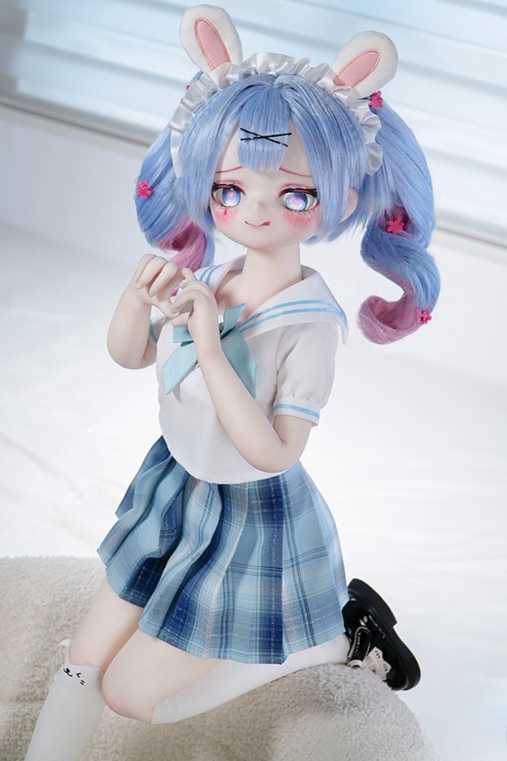 MW Girl 魔物姫 85cm #5-1小兎奈奈ちゃん アニメドール 宣材写真と同じ衣装&ウィッグも付属 掲載画像はソフトビニール製頭部+シリコン製ボディ