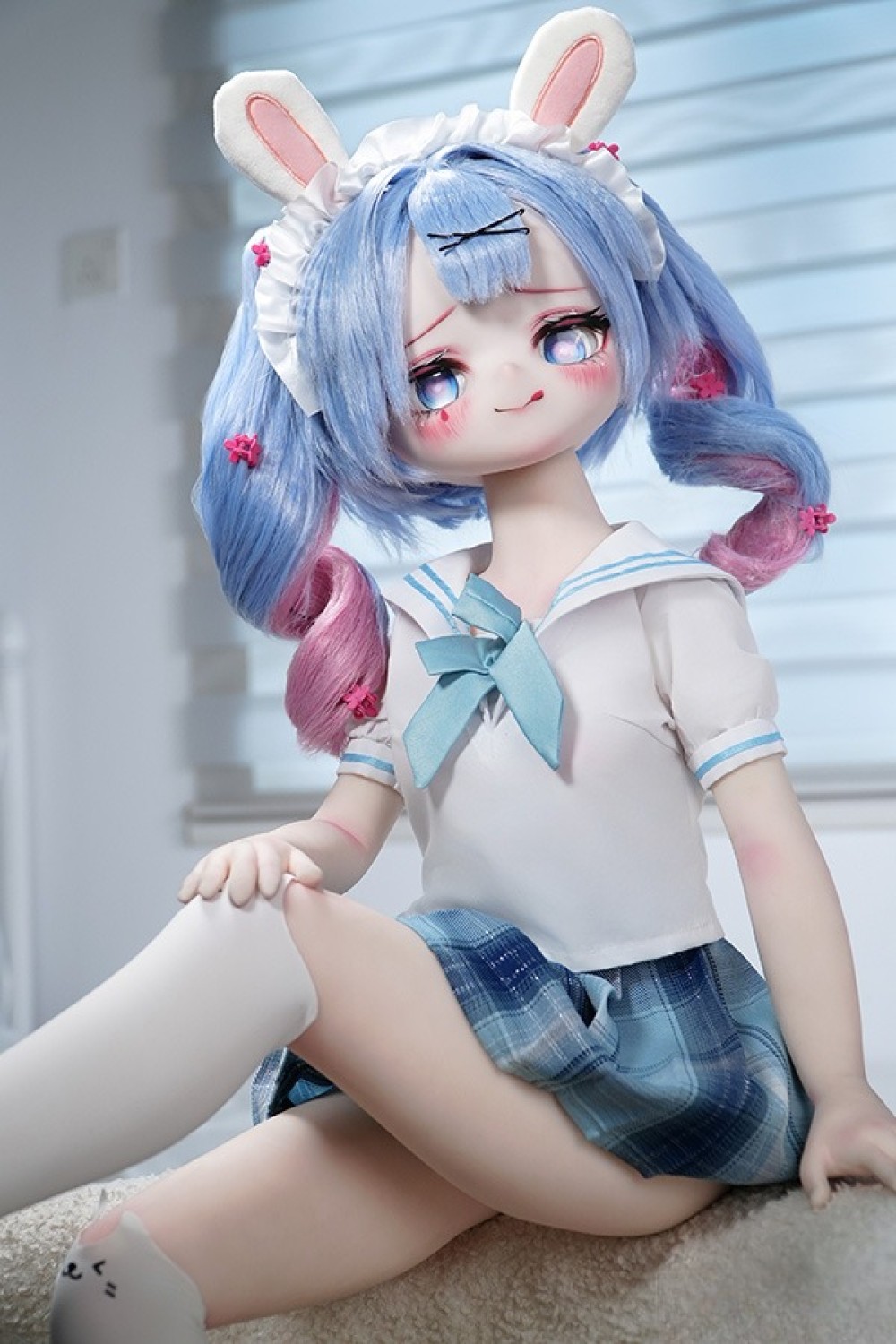 MW Girl 魔物姫 85cm #5-1小兎奈奈ちゃん アニメドール 宣材写真と同じ衣装&ウィッグも付属 掲載画像はソフトビニール製頭部+シリコン製ボディ