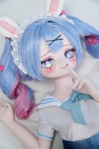 MW Girl 魔物姫 85cm #5-1小兎奈奈ちゃん アニメドール 宣材写真と同じ衣装&ウィッグも付属 掲載画像はソフトビニール製頭部+シリコン製ボディ